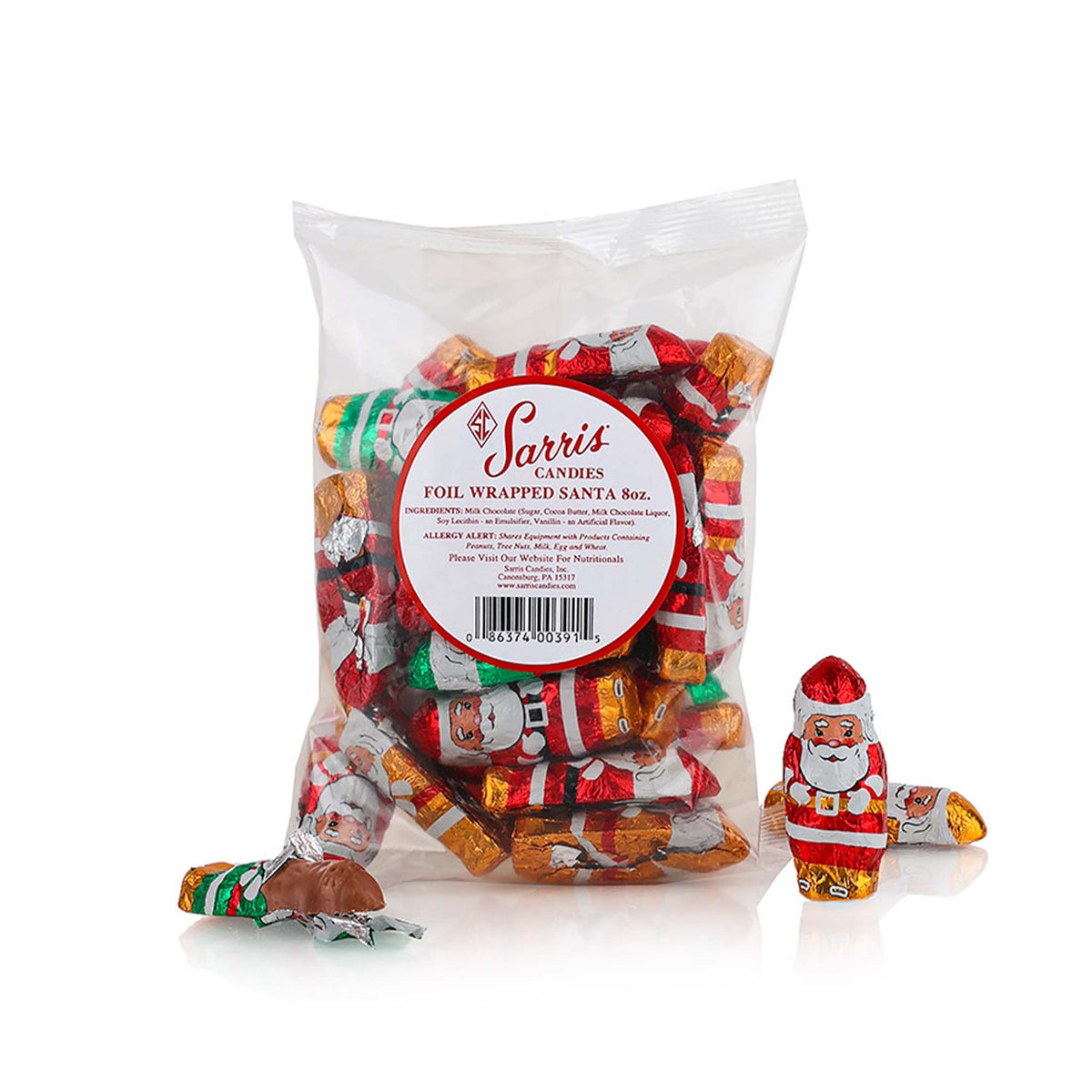 Foil Wrapped Santas