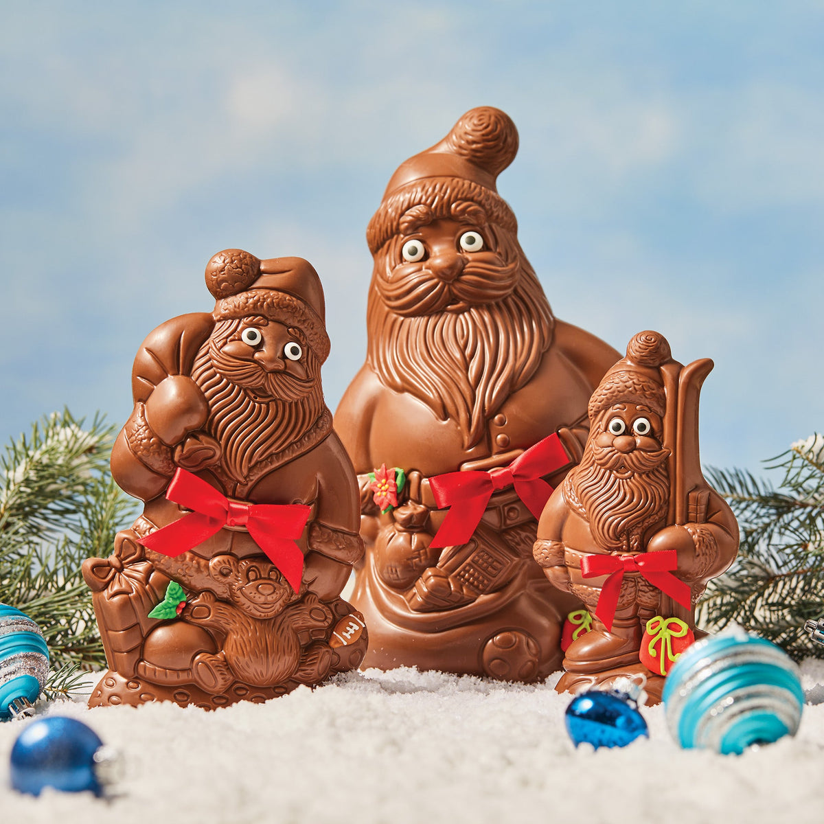 Semi-Solid Santa with Teddy Bear